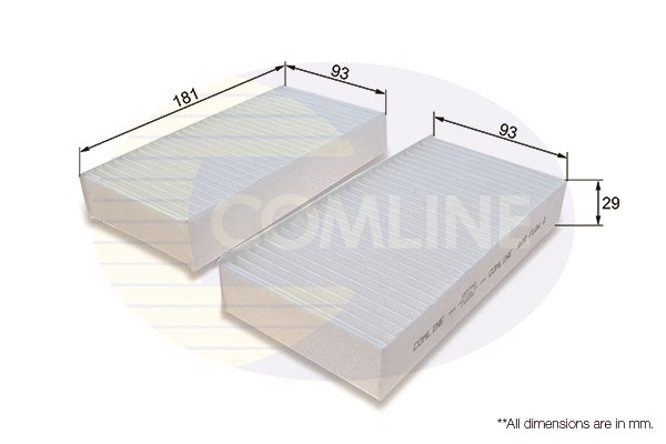 Filter, cabin air (EKF340-2)