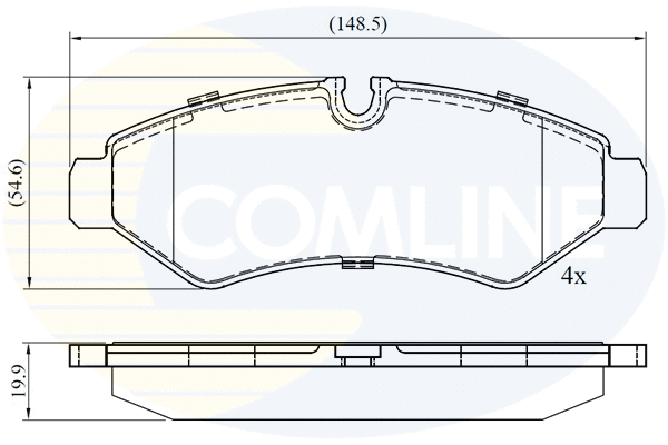 Brake Pad Set, disc brake (CBP02762)