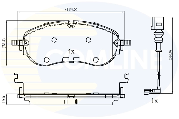 Brake Pad Set, disc brake (CBP13413)