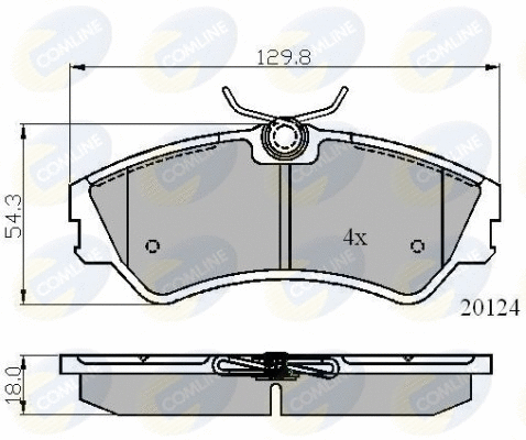 Brake Pad Set, disc brake (CBP01073)