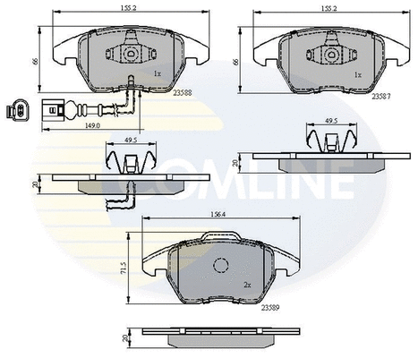 Brake Pad Set, disc brake (CBP11224)