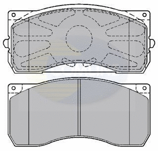 Brake Pad Set, disc brake (CBP9075K)