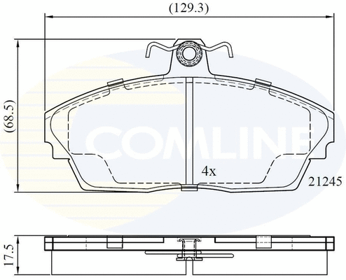 Brake Pad Set, disc brake (CBP0256)