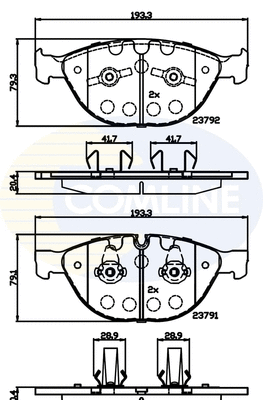 Brake Pad Set, disc brake (CBP06000)