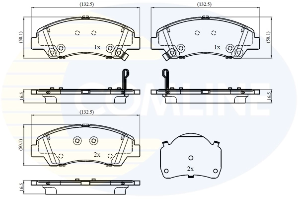 Brake Pad Set, disc brake (CBP32866)