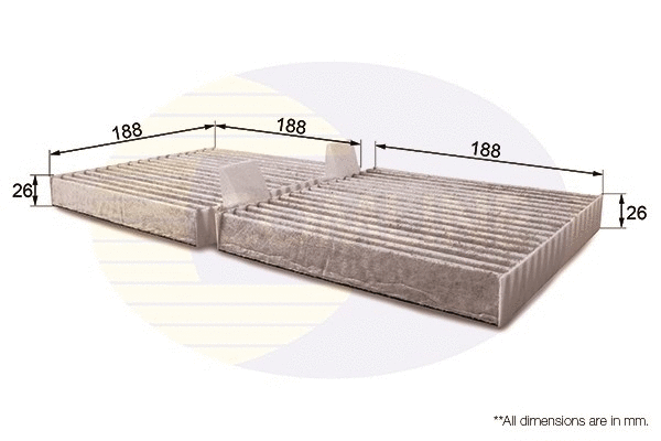 Filter, cabin air (EKF319A)