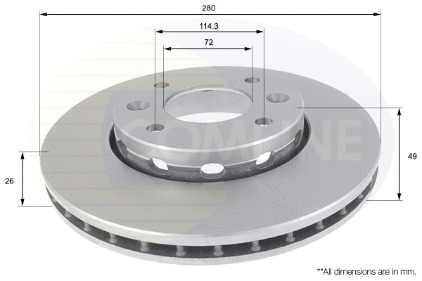 Brake Disc (ADC1046V)