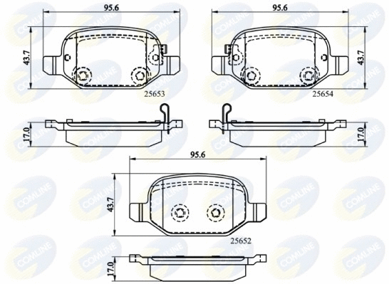 Brake Pad Set, disc brake (CBP32139)