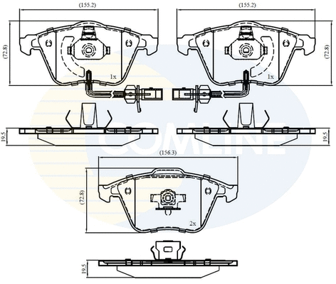 Brake Pad Set, disc brake (CBP11753)