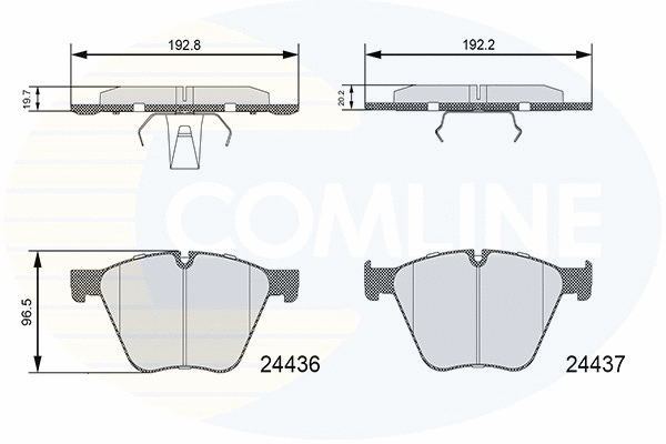 Brake Pad Set, disc brake (CBP06111)