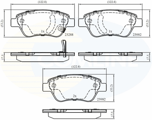 Brake Pad Set, disc brake (CBP31594)