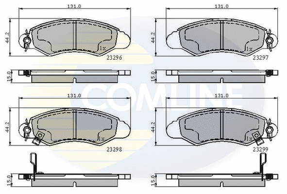 Brake Pad Set, disc brake (CBP3814)