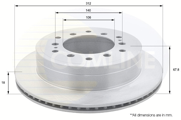 Brake Disc (ADC2514V)