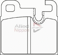 Brake Pad Set, disc brake (ADB0357)
