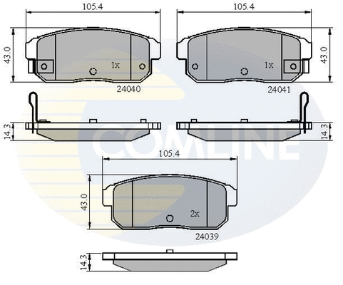 Brake Pad Set, disc brake (CBP31283)