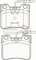 Brake Pad Set, disc brake (ADB1516)