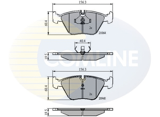 Brake Pad Set, disc brake (CBP0358)