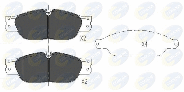 Brake Pad Set, disc brake (CBP01103)