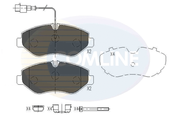 Brake Pad Set, disc brake (CBP16034)