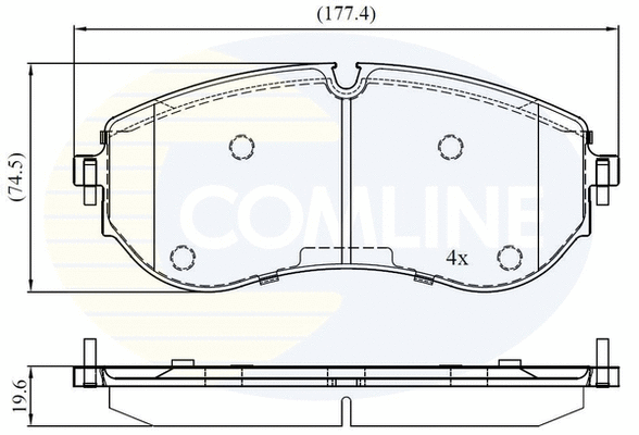 Brake Pad Set, disc brake (CBP02528)