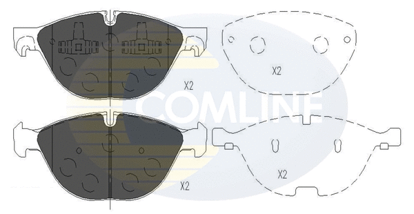 Brake Pad Set, disc brake (CBP06021)