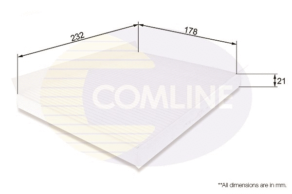 Filter, cabin air (EKF103)