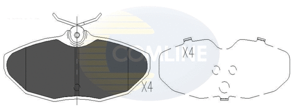 Brake Pad Set, disc brake (CBP01104)