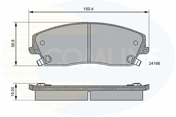 Brake Pad Set, disc brake (CBP36085)