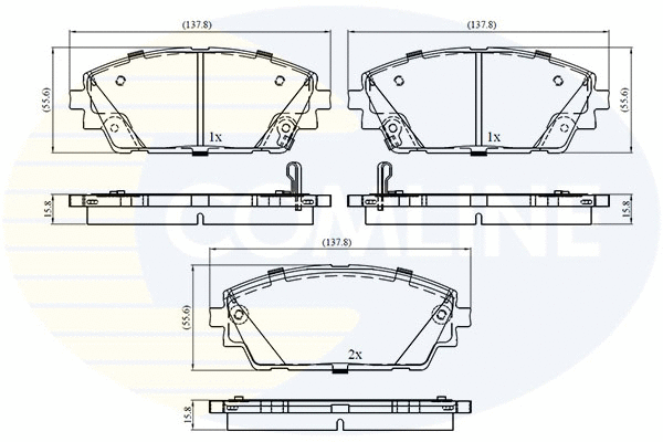Brake Pad Set, disc brake (CBP32856)