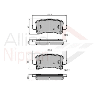Brake Pad Set, disc brake (ADB31795)