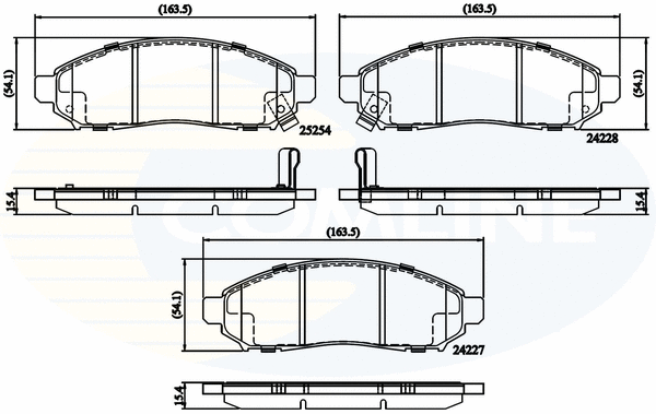 Brake Pad Set, disc brake (CBP32336)