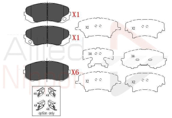 Brake Pad Set, disc brake (ADB06079)