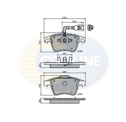 Brake Pad Set, disc brake (CBP11311)