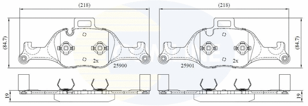Brake Pad Set, disc brake (CBP02363)