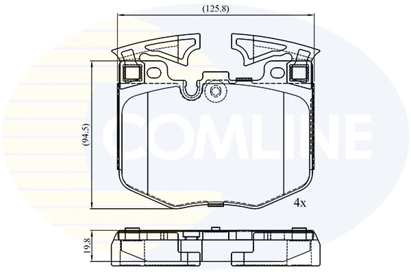 Brake Pad Set, disc brake (CBP02527)