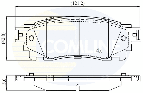 Brake Pad Set, disc brake (CBP02460)