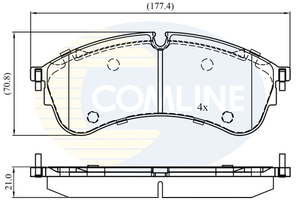 Brake Pad Set, disc brake (CBP02400)