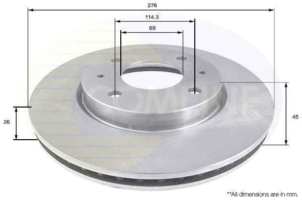 Brake Disc (ADC0364V)