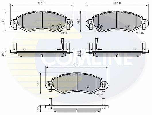 Brake Pad Set, disc brake (CBP3893)
