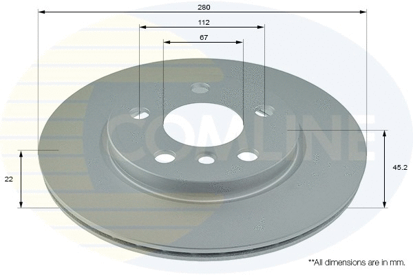Brake Disc (ADC1786V)