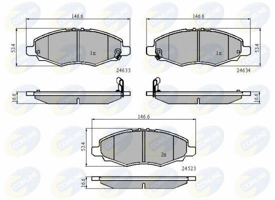 Brake Pad Set, disc brake (CBP31508)