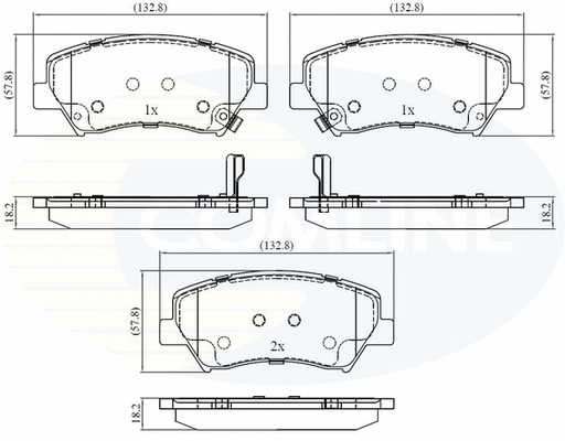 Brake Pad Set, disc brake (CBP32379)