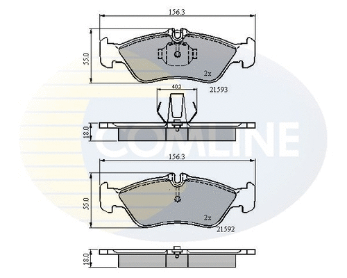 Brake Pad Set, disc brake (CBP0478)