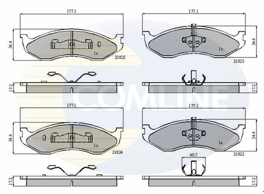 Brake Pad Set, disc brake (CBP0845)