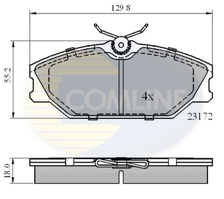 Brake Pad Set, disc brake (CBP0526)