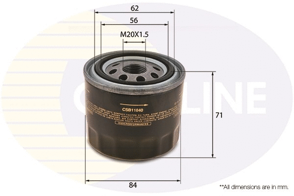 Oil Filter (CSB11840)
