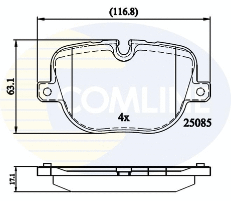 Brake Pad Set, disc brake (CBP02212)
