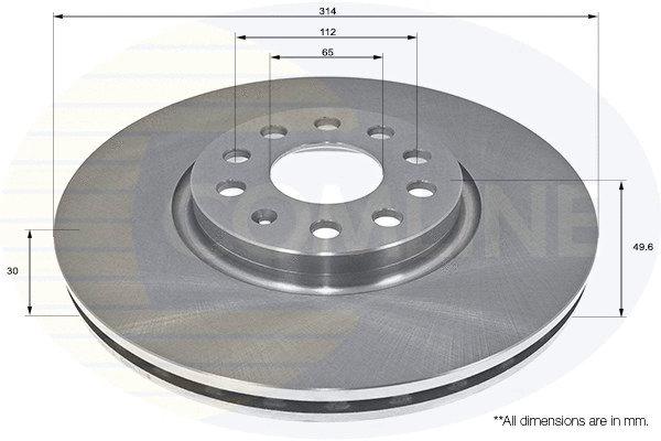 Brake Disc (ADC2601V)