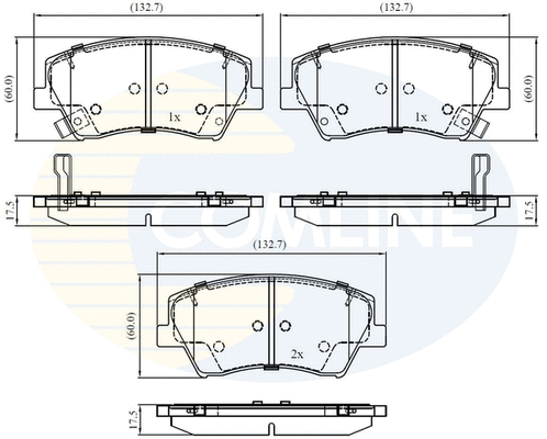 Brake Pad Set, disc brake (CBP32343)