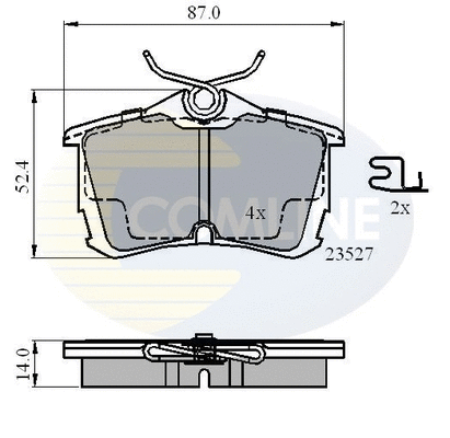 Brake Pad Set, disc brake (CBP3803)
